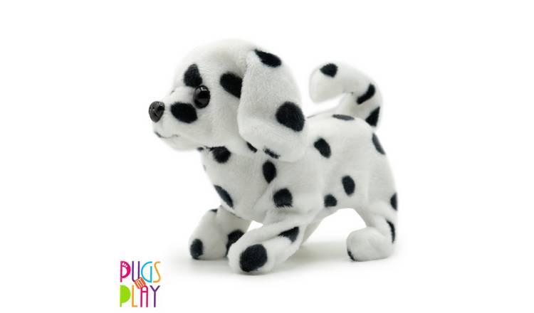 Pugs at Play Furry Friends Interactive Walking Dog Plush Toy - Spotty