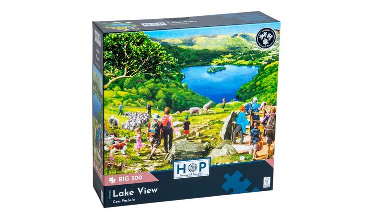 The House of Puzzles Lake View BIG 500 Piece Jigsaw Puzzle