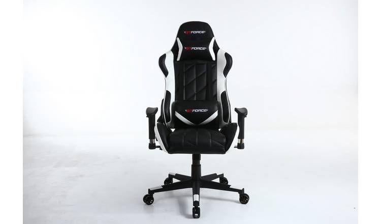 Gtforce Pro Gt Reclining Sports Racing Faux Leather Gaming Chair – White