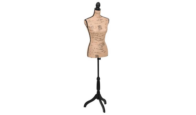 Walplus Ladies Bust Display Bust Jute Female Mannequin Display - Brown Black