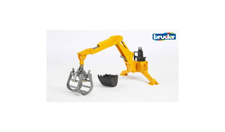 Bruder 1:16 Rear Hydraulic Arm with Grab - Yellow