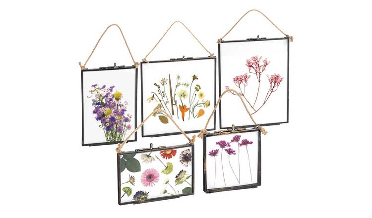 Nicola Spring Hanging Metal Photo Frames Gallery - 8 x 10" - Set of 5 - Black