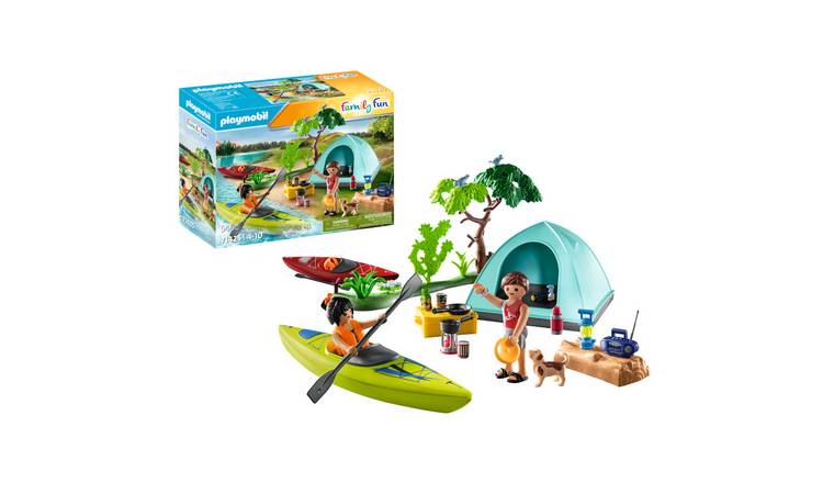 Playmobil Family Fun Camping with Campfire