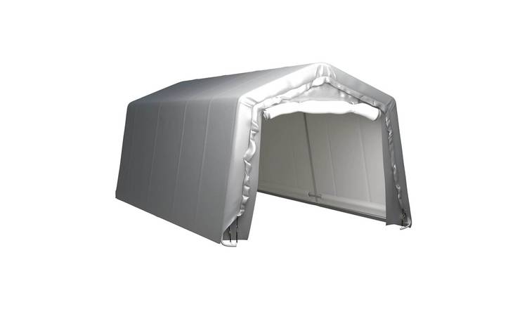 Walplus Galvanised Steel Storage Tent - Grey - 300 x 600 x 240 cm