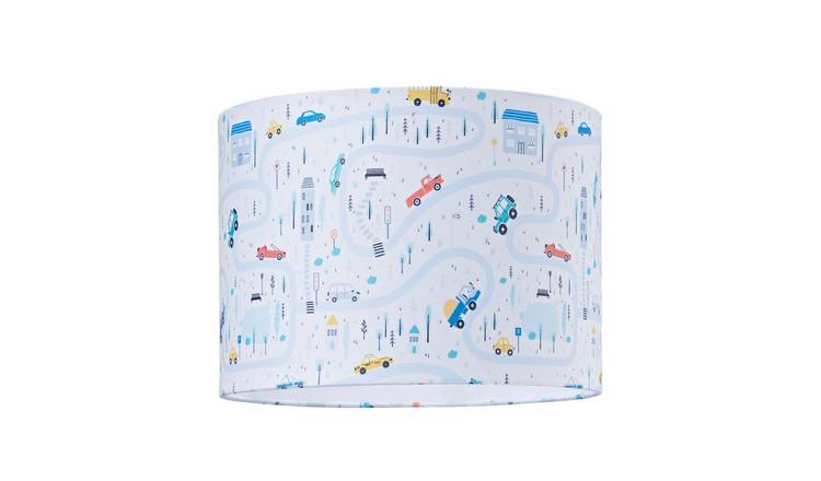Happy Homewares Multicoloured Children's Play Village - Town Lampshade - 25cm