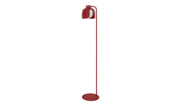 Osram Decor Corolle E27 Modern Designer Standing Floor Lamp - Red