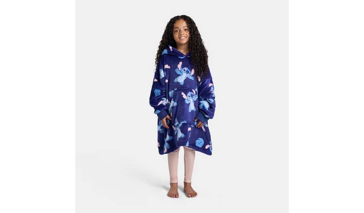OHS Kids Stitch Hoodie Blanket - One Size - Navy