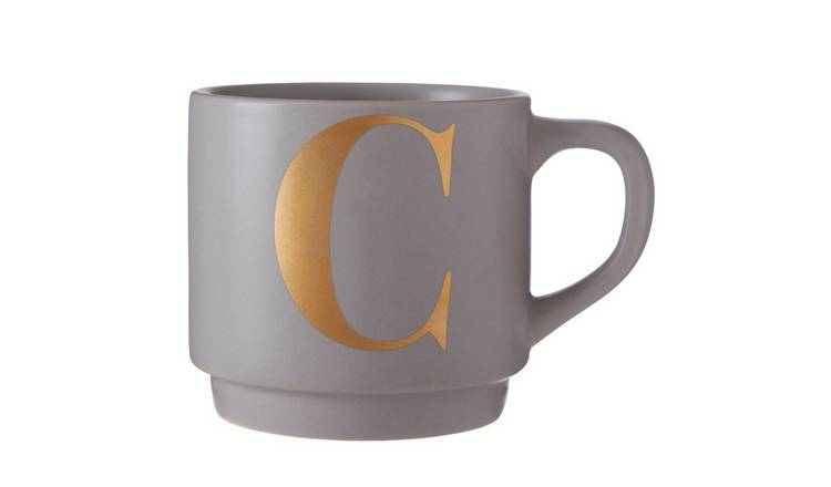 Orsina Signet C Monogram Mug – Grey