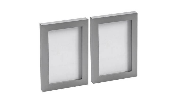 Nicola Spring Photo Frames - 4 x 6" - Set of 2 - Grey