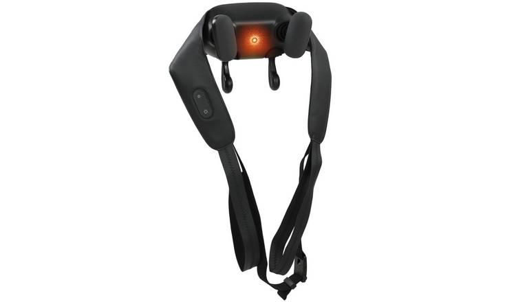HOMCOM Cordless 4D Shiatsu Heated Neck and Shoulder Massager – Black