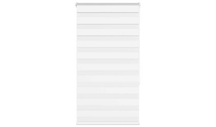 Walplus Polyester Zebra Roller Blind - White - 80 x 150 cm