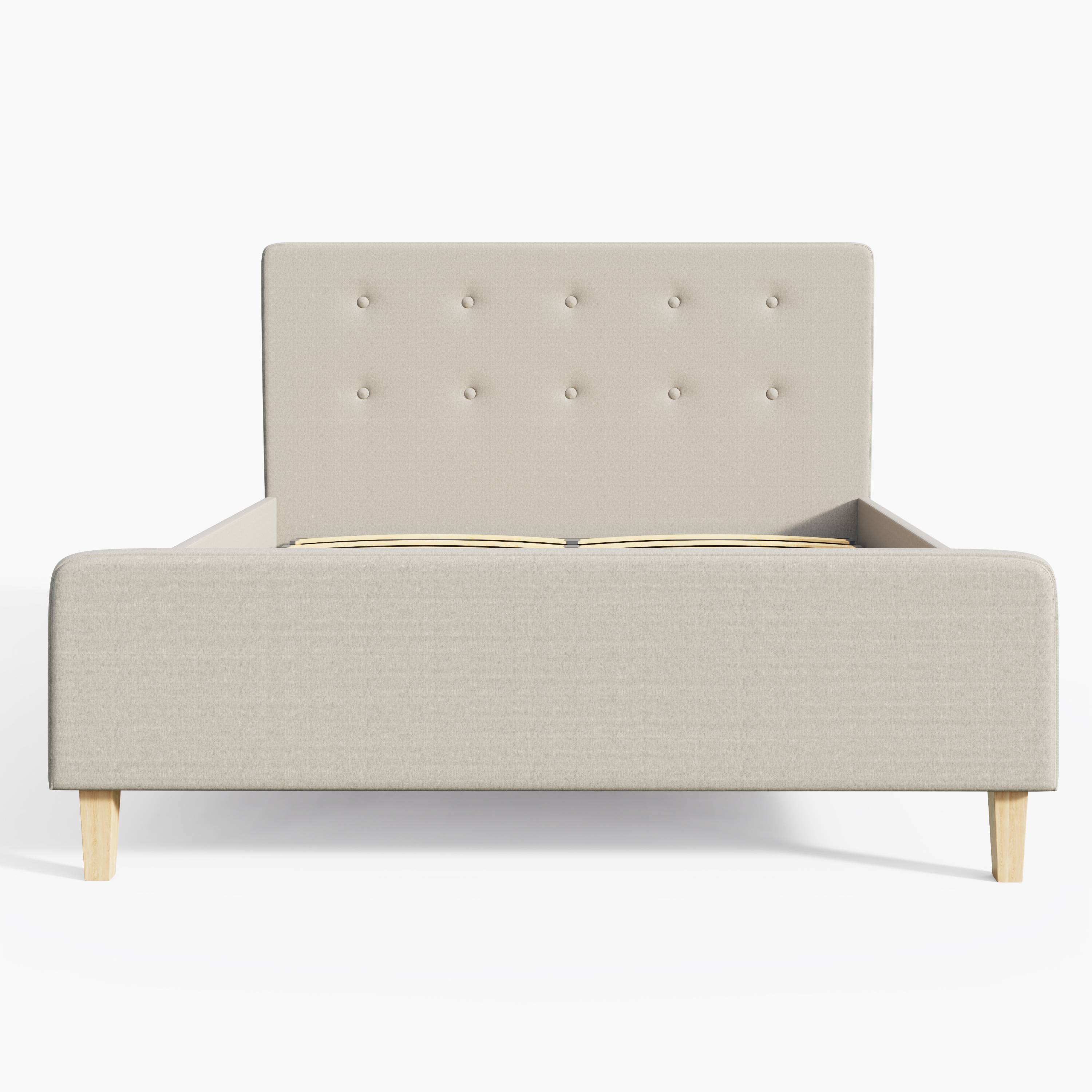 GFW Ashbourne King Size Fabric Side Lift Ottoman Bed - Natural - Image 7