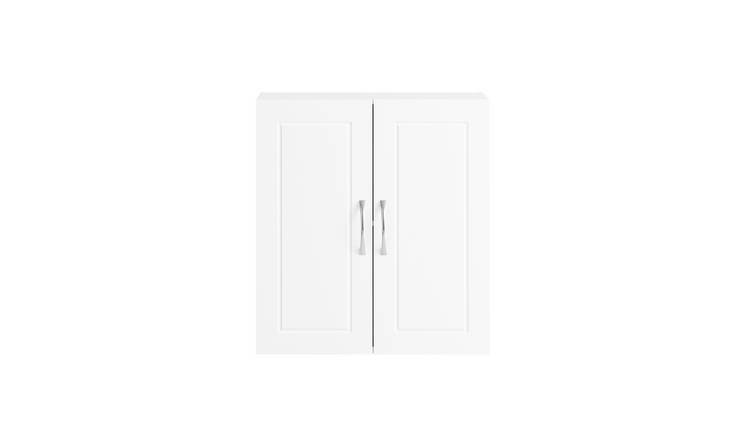 SoBuy 2 Door 1 Shelf Bathroom Storage Wall Cabinet - White
