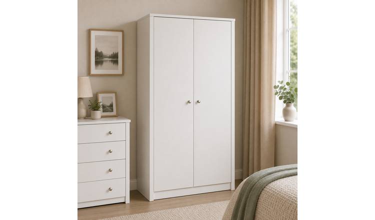 Home Treats Paris 2 Door Wardrobe - White
