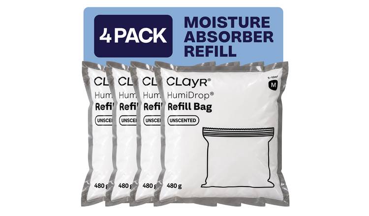 Clayr Interior Dehumidifier Refill Tabs 480g - Pack of 4