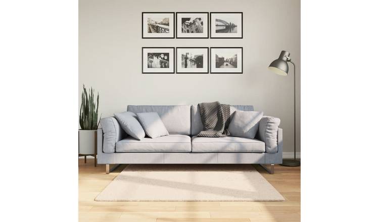 Walplus HUARTE Polyester 18 mm Pile Rug - Beige - 120 x 120 cm