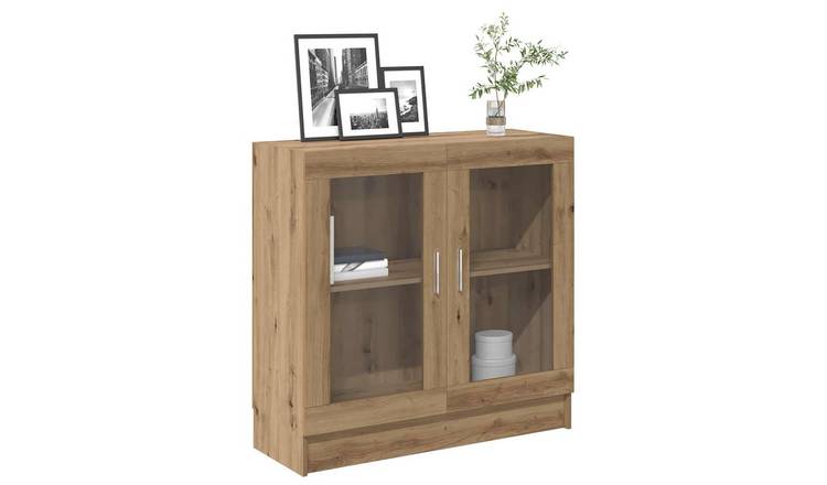 Walplus Engineered Wood Book Cabinet - Oak - 82.5 x 30.5 x 80 cm