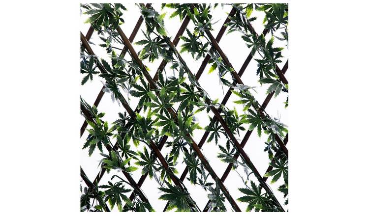 Ark Mat Expanding Wooden Trellis Privacy Screen - 200cm x 100cm - Gardenia
