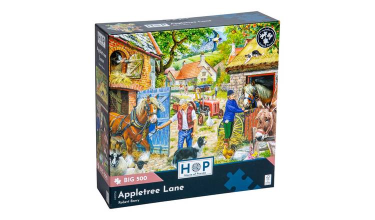 The House of Puzzles Appletree Lane BIG 500 Piece Jigsaw Puzzle