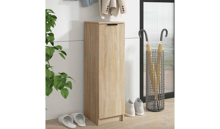 Walplus Engineered Wood Shoe Cabinet - Sonoma Oak - 30 x 35 x 100 cm