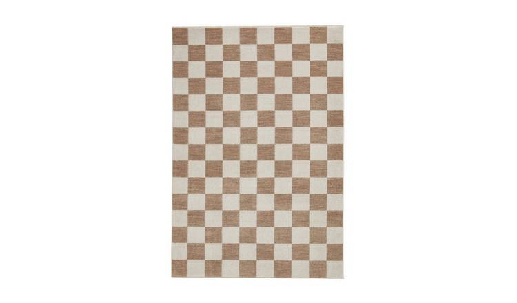 Mega Flooring Beige Modern Geometric Rug - 60 x 120cm