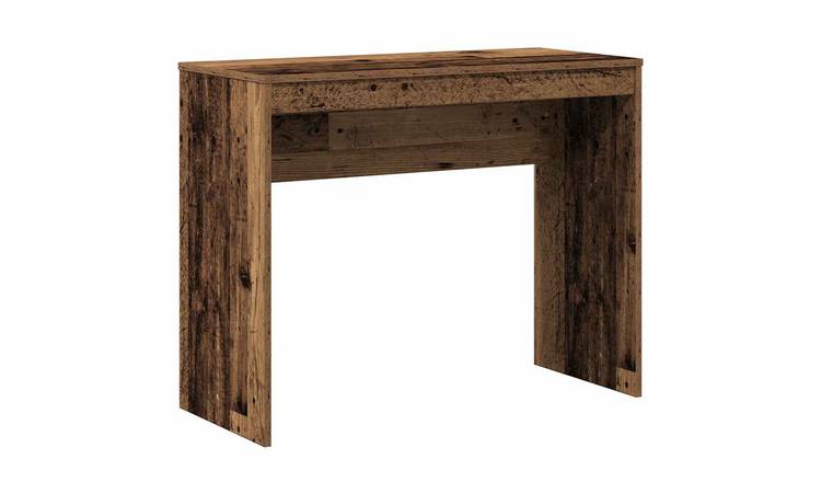 Walplus Engineered Wood Desk - Dark Wood - 90 x 40 x 72 cm