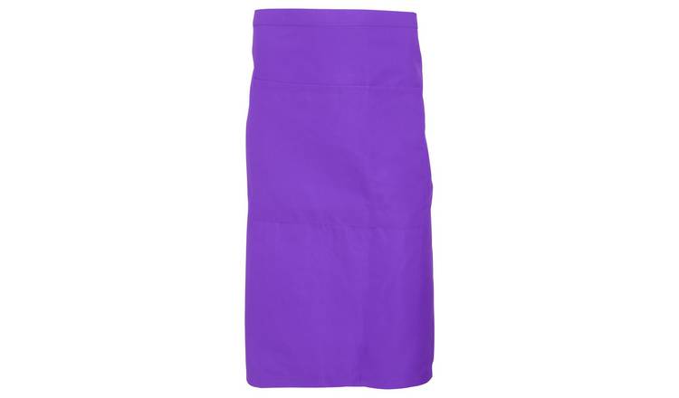 Dennys Unisex Adult Polyester Pocket Waist Apron - Purple