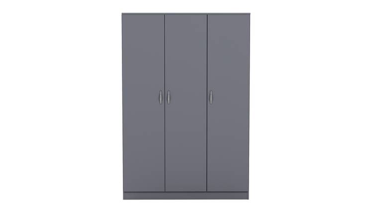 Vida Designs Riano 3 Door Wardrobe - Grey