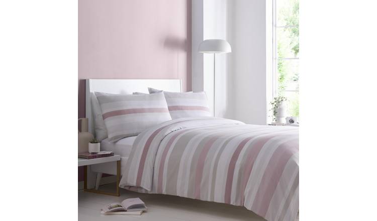 Portfolio Home Simply Stripes Pink Duvet Cover Set - Single