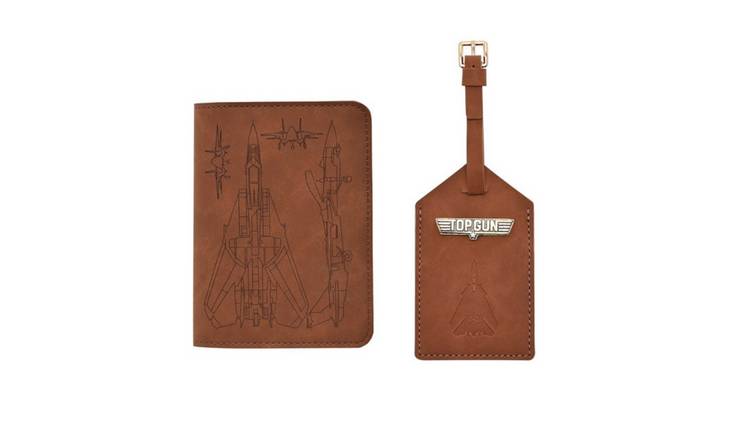 Widdop Passport Holder and Luggage Tag - tan