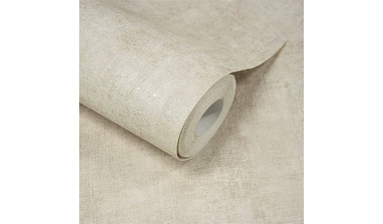 Grandeco Capri Distressed Italian Plaster Wallpaper - Beige Taupe