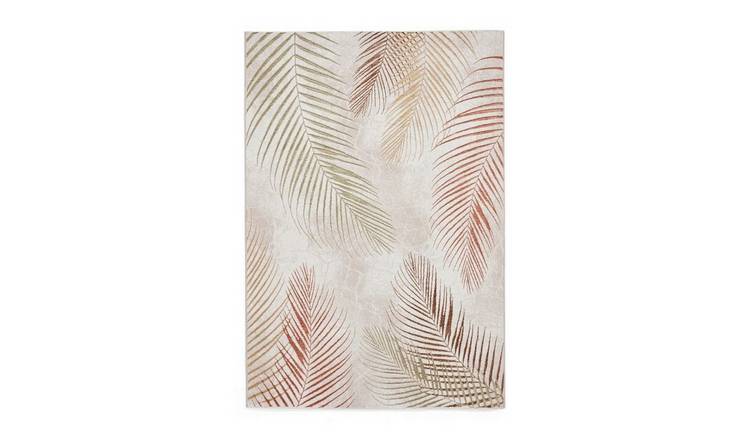 Mega Flooring Beige Modern Nature Print Rug - 120 x 170cm