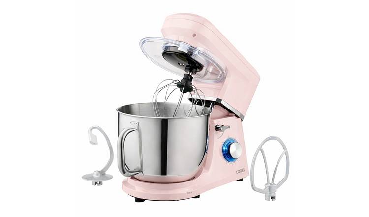 Cooks Professional 7L Stand Mixer with 6 Speeds - Pink/Silver