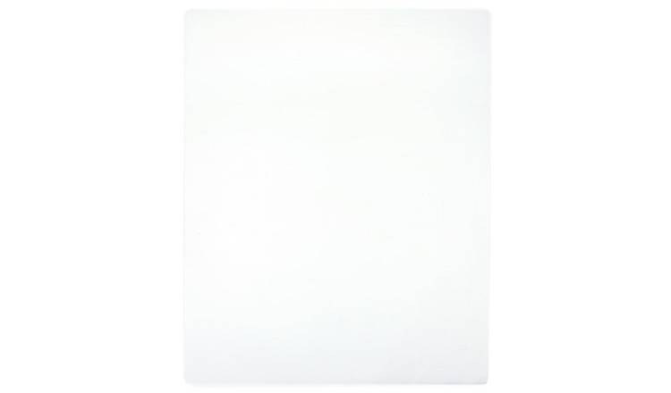 Walplus Pack of 2 Cotton Jersey Fitted Sheets - White - 140 x 200 cm