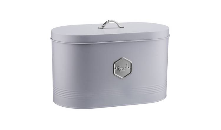 Cooks Professional Metal Bread Bin - Grey / Silver