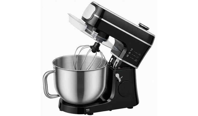 HOMCOM Digital 6L 1400W Stand Mixer Tilt-Head Food Mixer 11 Speeds Black
