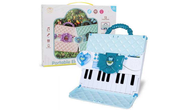 deAO Folding Piano Keyboard 40 Key Toy - Blue