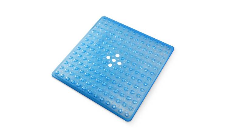 Keplin Non-Slip Suction Cup Shower Mat - Small - Blue