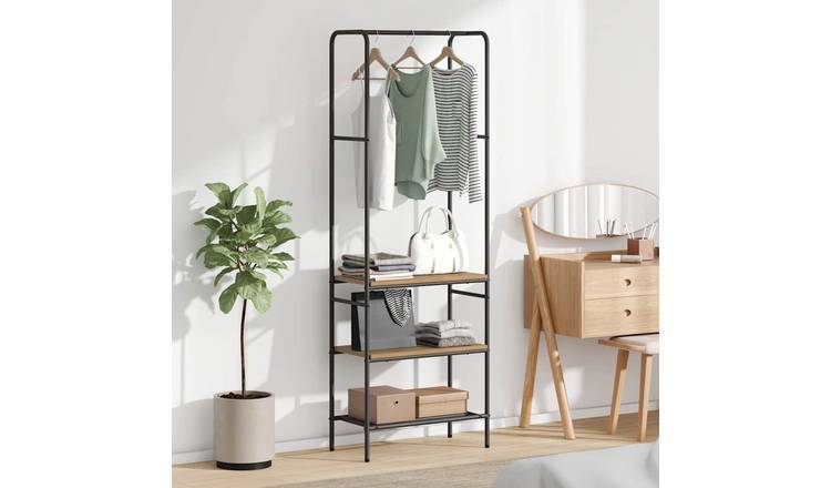 Walplus Clothes Rack Artisan Engineered - Artisan Oak - 60 x 30 x 171 cm