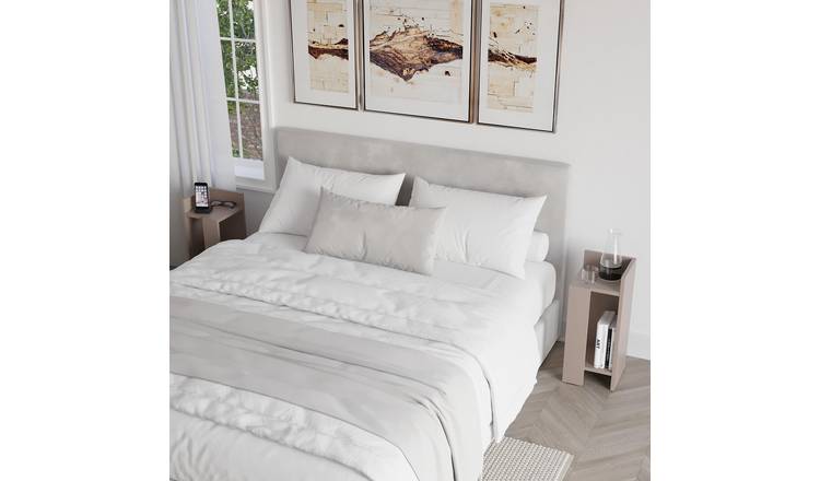 Decortie ElosSet Particleboard Bedside Table - Mocha