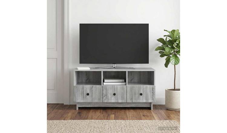 Walplus Engineered Wood TV Cabinet - Grey Sonoma - 102 x 34.5 x 50 cm