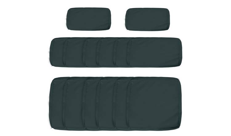 Outsunny Replacement Cushion Covers for Garden Sofa Set - Grey