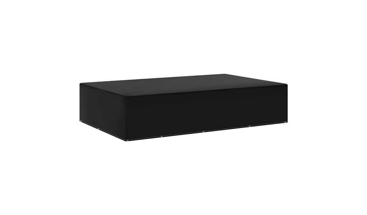 Walplus Aluminium Garden Furniture Cover - Black - 325 x 205 x 70 cm