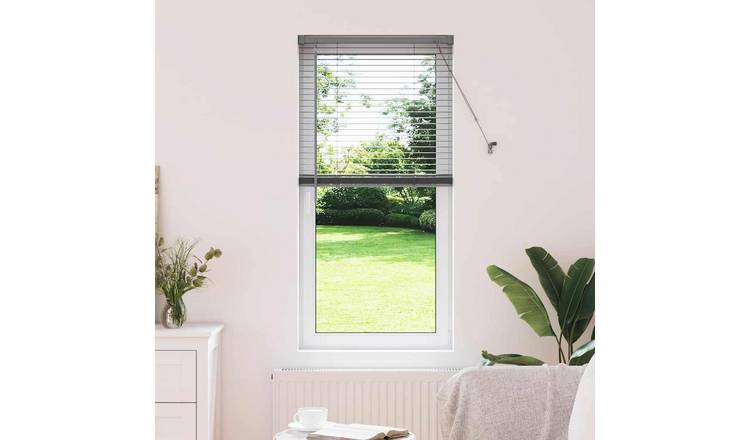 Walplus Polyester Window Blind - Dark Grey - 130 x 65 cm