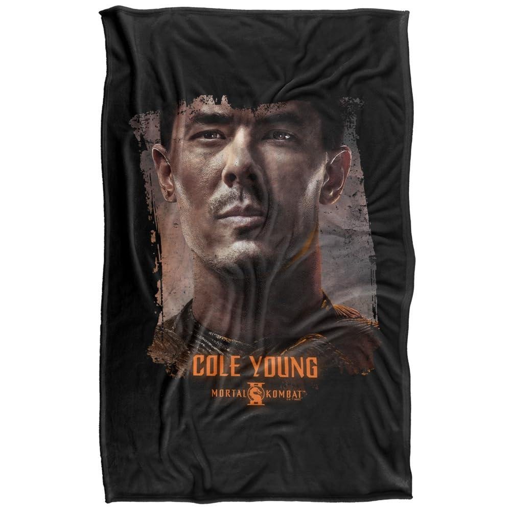 Mortal Kombat 2 Cole Young Portrait Soft Touch Blanket - 152cm x 127cm - Image 1