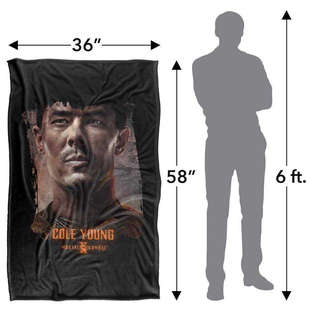 Mortal Kombat 2 Cole Young Portrait Soft Touch Blanket - 152cm x 127cm - Image 4