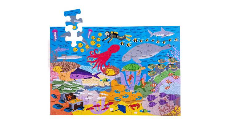 Bigjigs Toys Under the Sea Floor Puzzle (48 piece) - 2 Years +