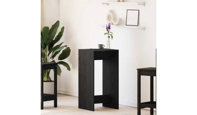 Walplus Engineered Wood Bar Table - Black Oak - 51 x 50 x 103.5 cm