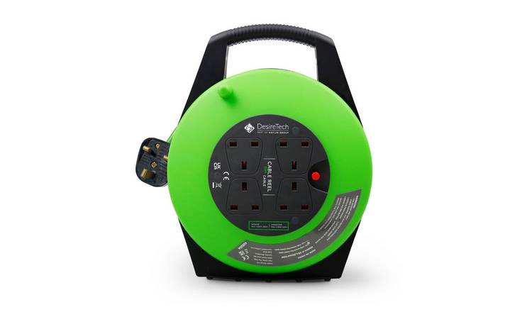 Desiretech 13A 4 Socket Cable Reel Extension Lead - 10 Metre