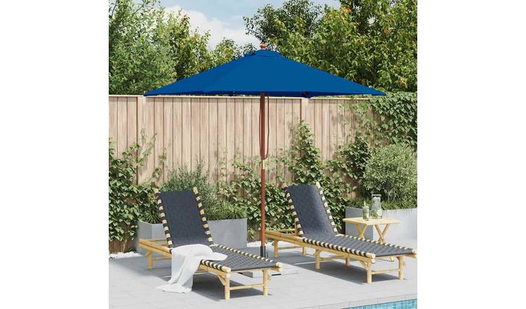 Walplus Garden Parasol - Blue - 150 x 200 x 235 cm